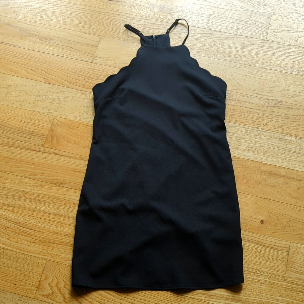 LBD Lulus scallop neck party dress